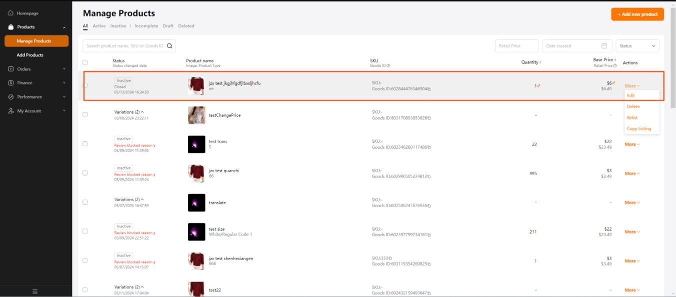 Màn hình Product Description trong add new product
