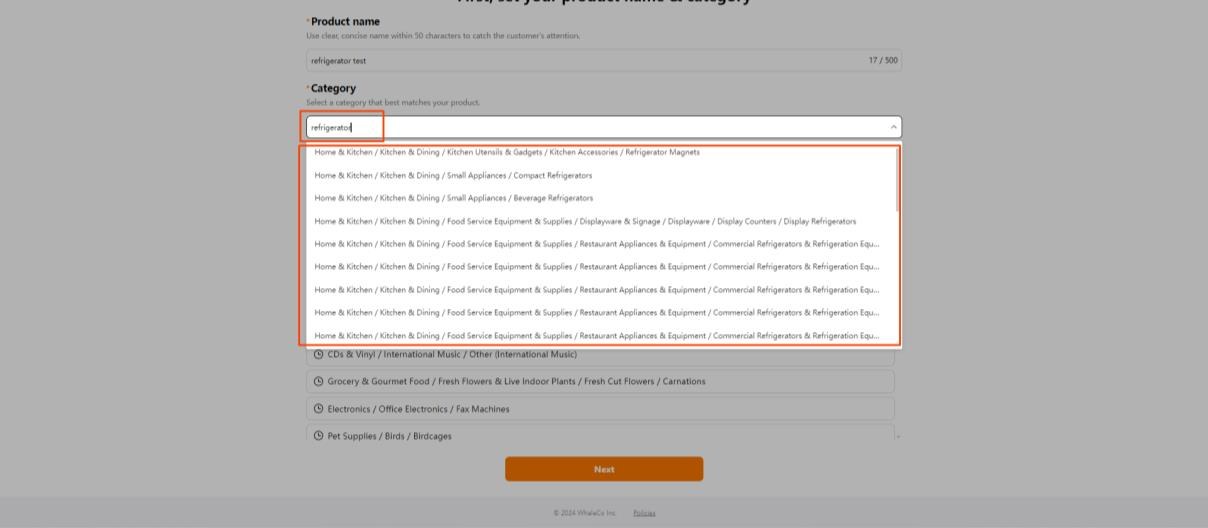 Màn hình Product Variations và SKU pricing trên TEMU